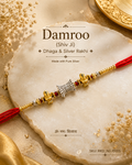 Damroo (Shiv Ji) Dhaga & Silver Rakhi